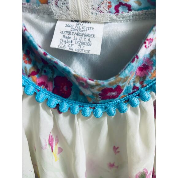 Vintage Pink Vanilla Toddler Girl Dress 3T - Picture 4 of 4